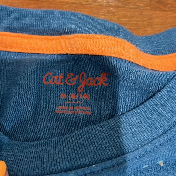 Cat & Jack 3 Shirt Bundle Lion Dinosaur Snake & Solid T Shirt Medium 8-10 - Picture 3 of 16